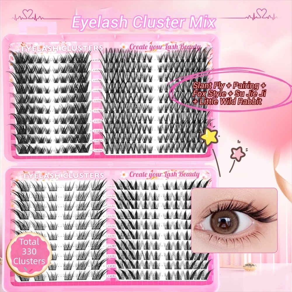 Eyelash Extension Look - Fashion Natural Look False Eyelashes Black