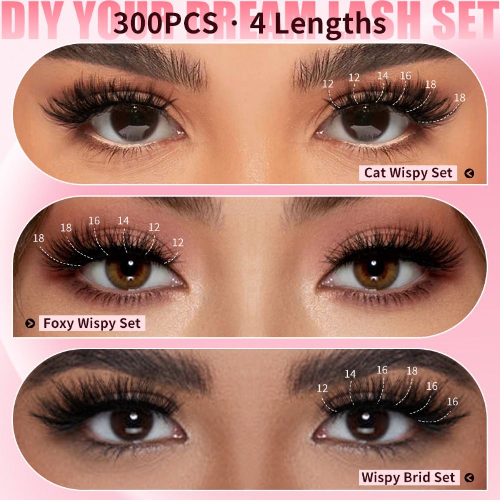 Eyelash Extension Look - Natural Look False Eyelashes Bond and