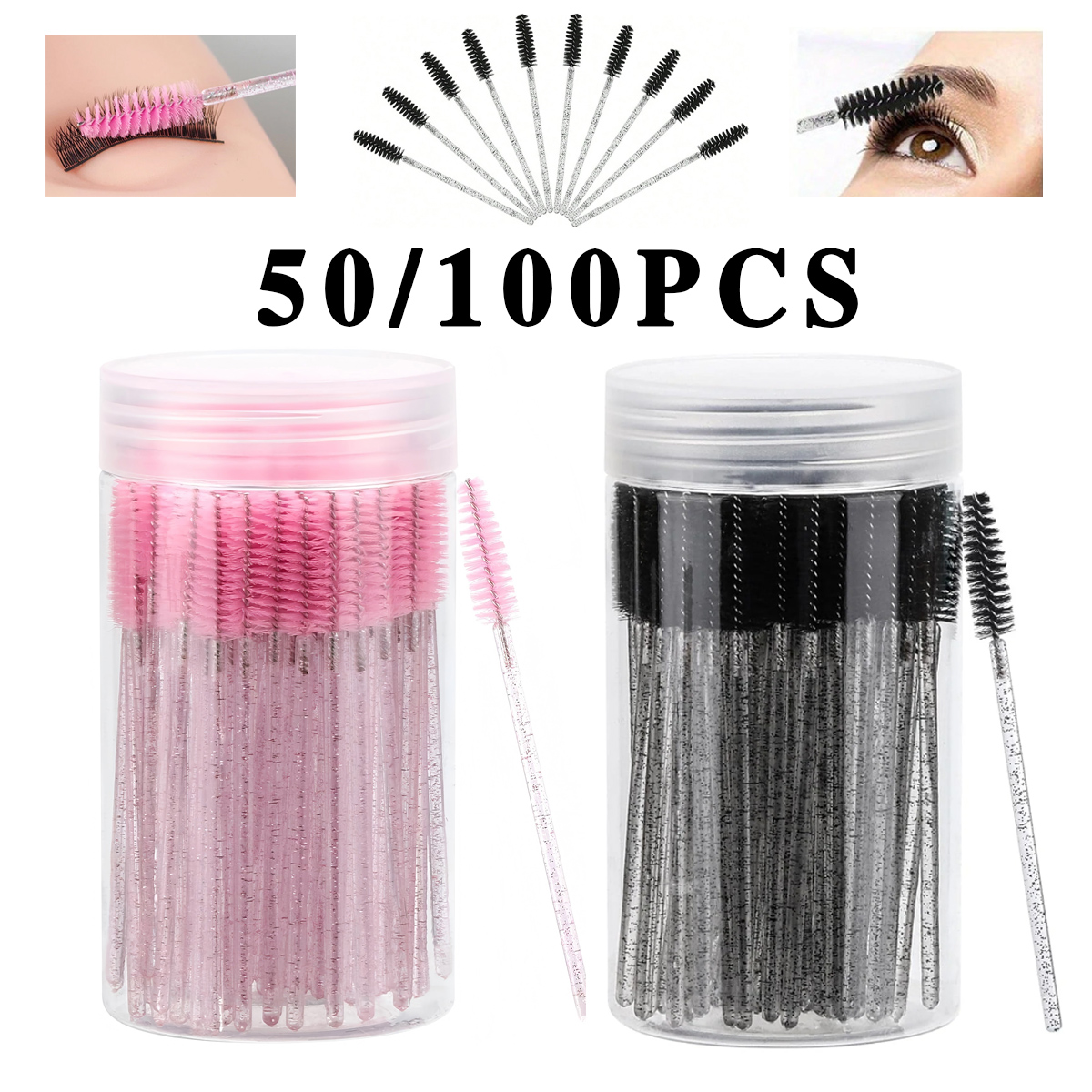 Eyelash Extension Wholesale - 50/100pcs For Eyelash Extension Makeup Disposable