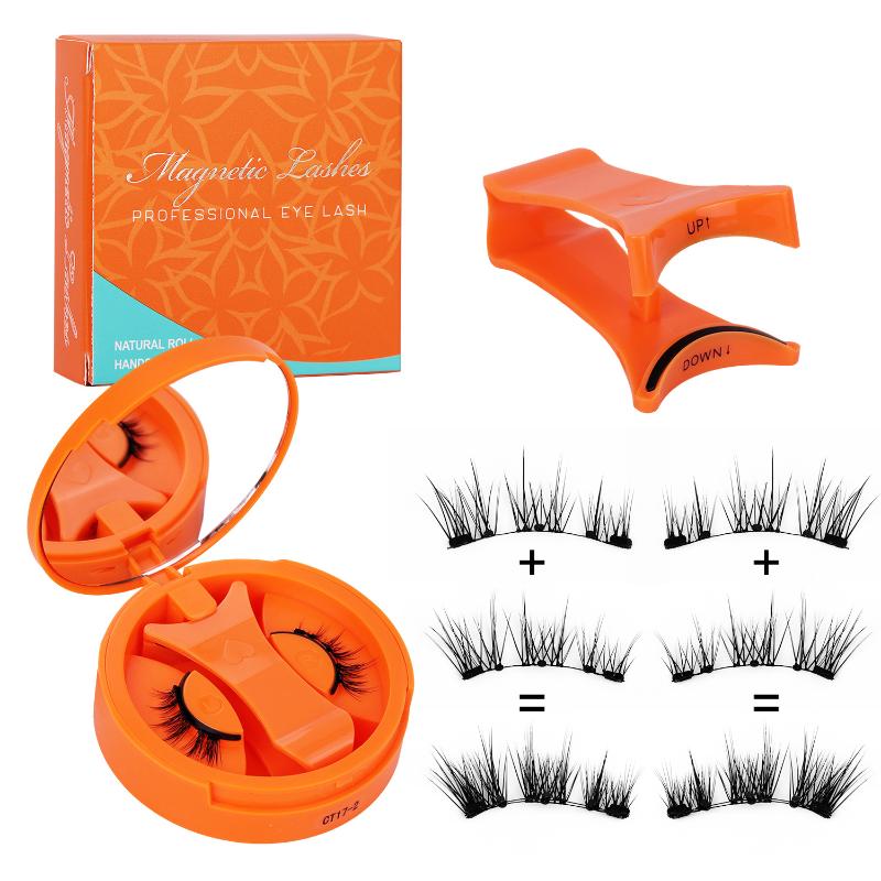 Lash Adhesive Glue - Magnetic 3D Eyelashes Set Natural Reusable