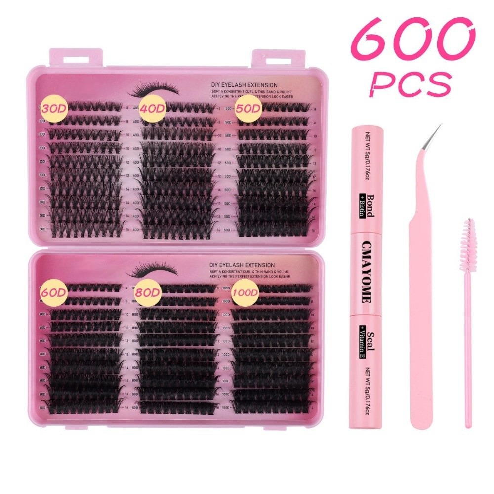 Eyelash Extension Look - Bond and Seal False Eyelashes Wispy