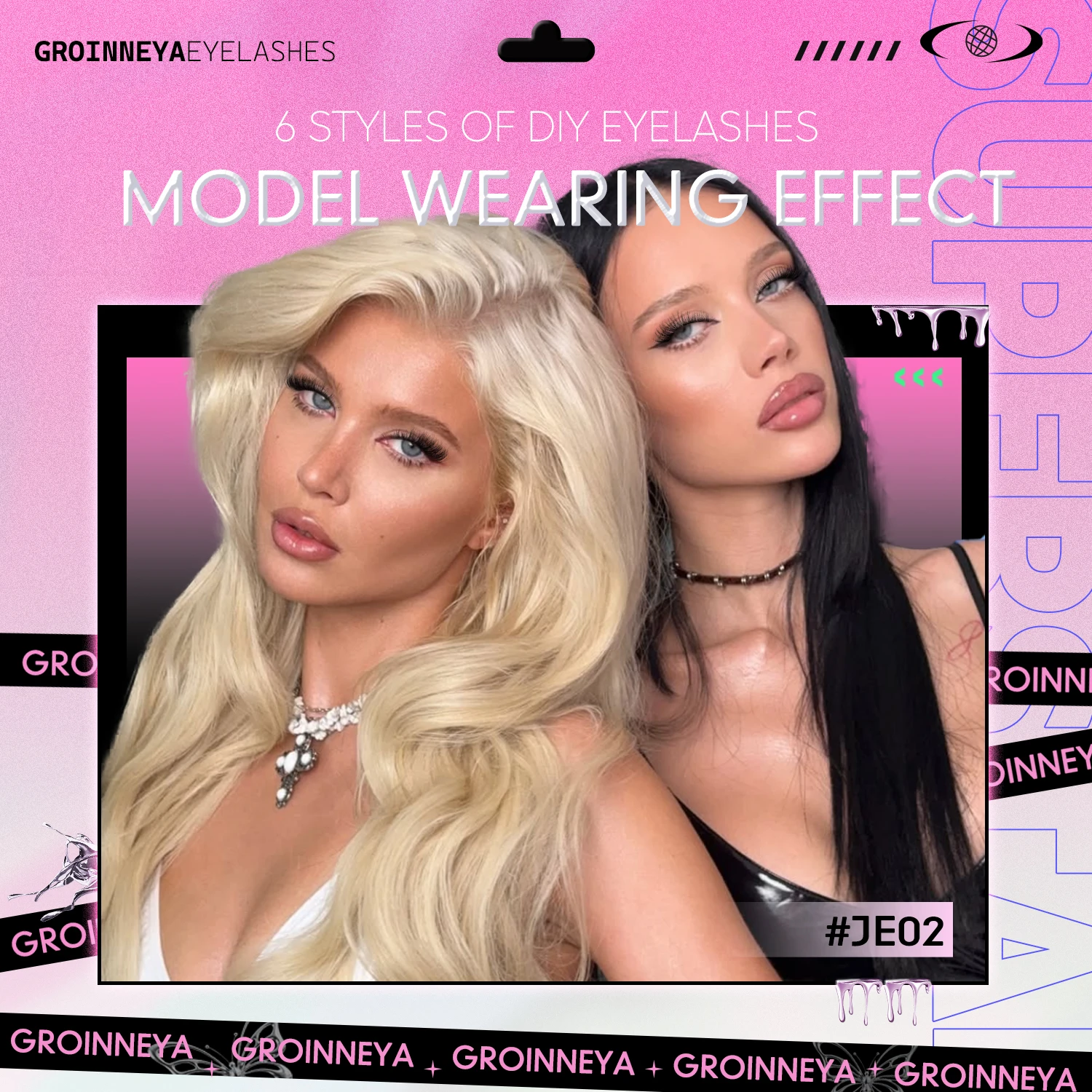 GROINNEYA Lash Clusters Kit Ca – Eyelash Extension Home Service recenzja i cena