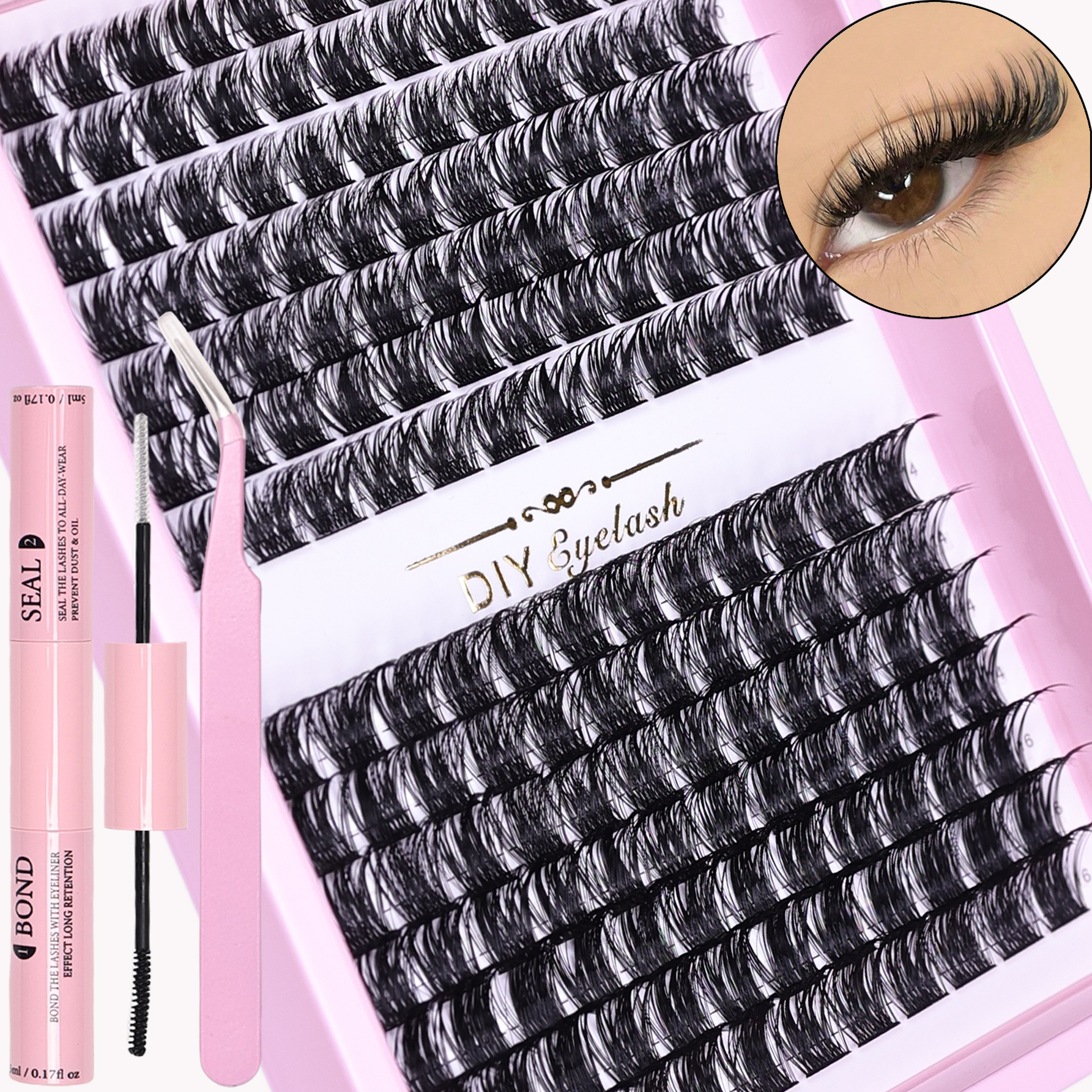 168pcs DIY Eyelash Extension K – Eyelash Extension Home Service recenzja i cena
