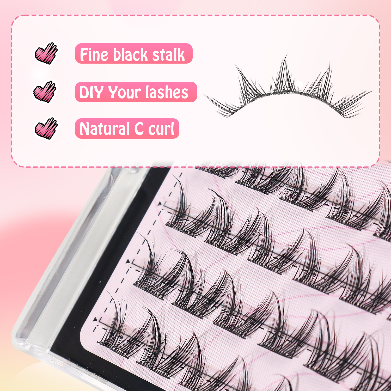 36 Clusters, Self-Adhesive Eye – Lash Adhesive Glue recenzja i cena