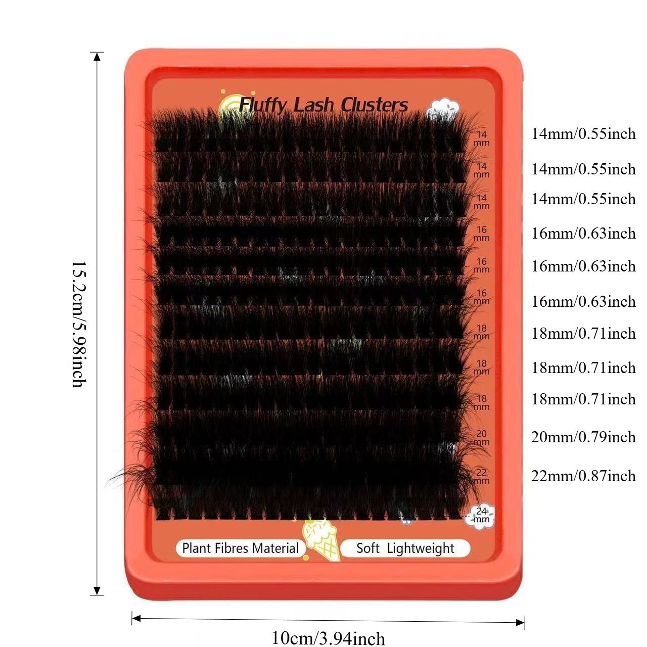 80D-100D Fluffy Cluster Lashes – Eyelash Extension Home Service recenzja i cena