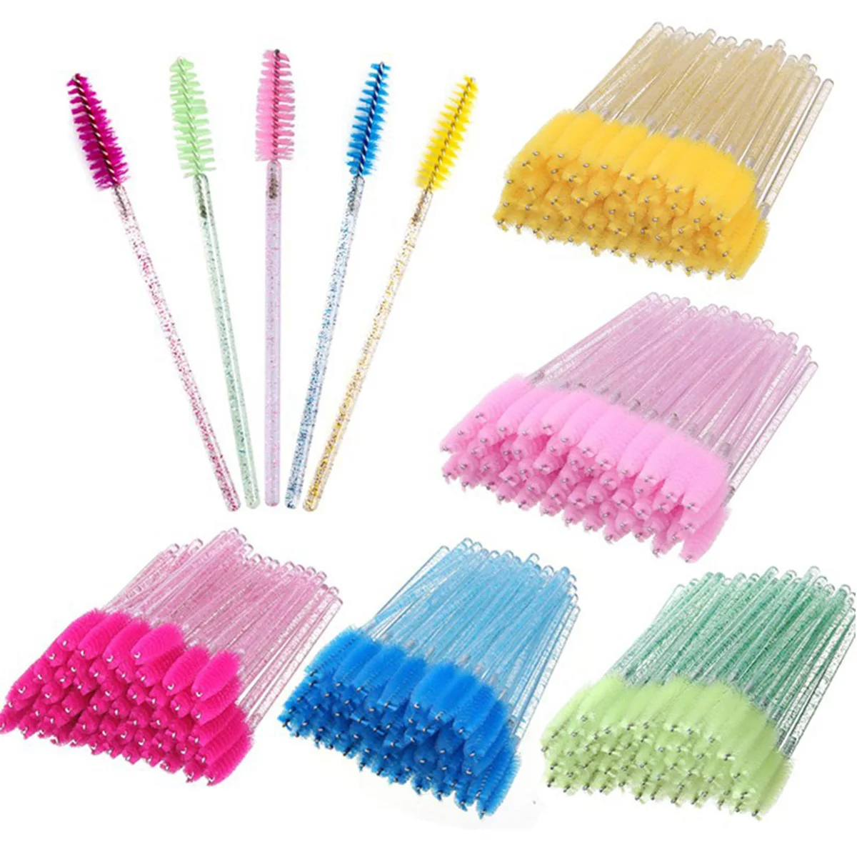 50pcs Eyelash Brushes Mascara  – Eyelash Extension Wholesale recenzja i cena