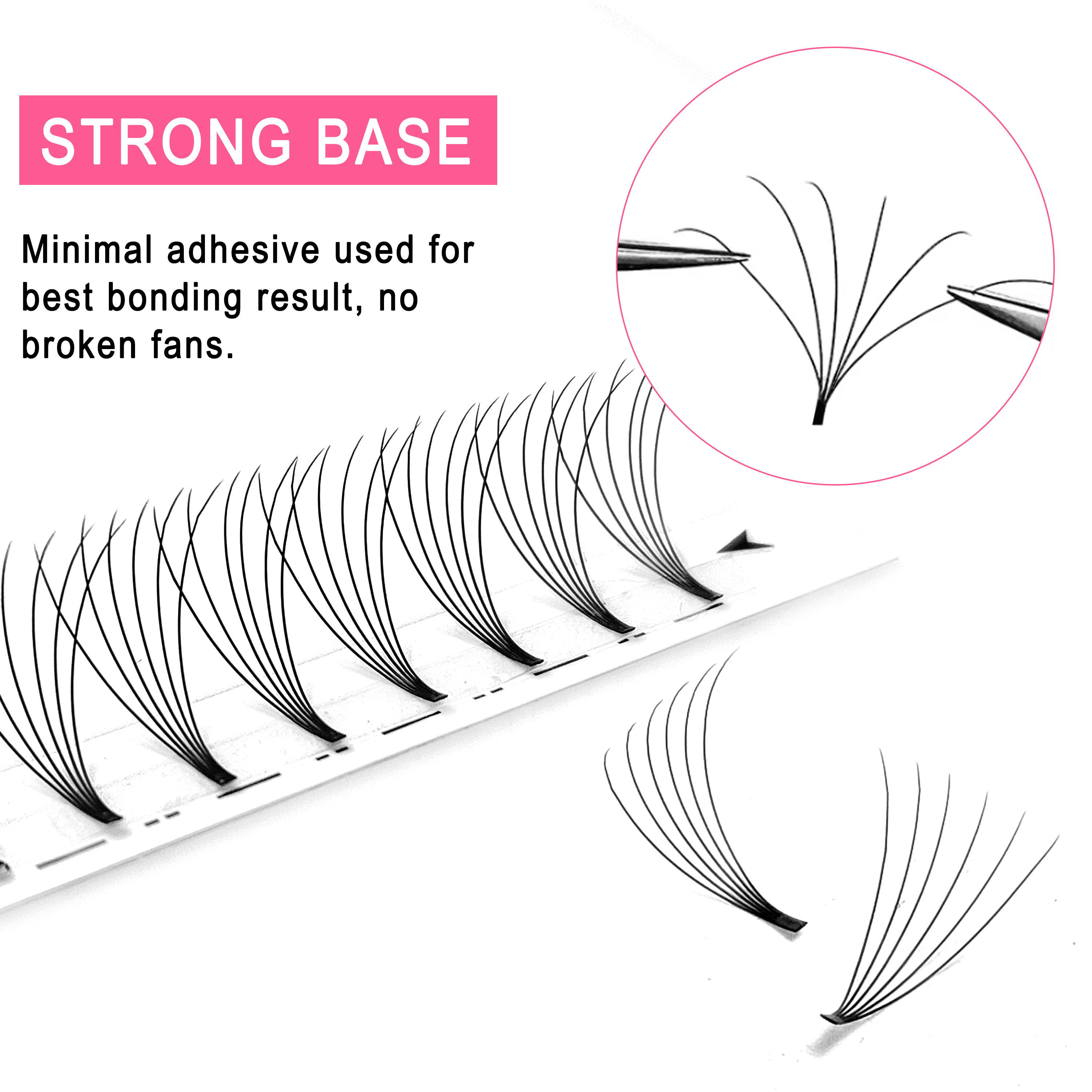 CoMango 320pcs Short Stem Prem – Eyelash Extension Russian Volume recenzja i cena