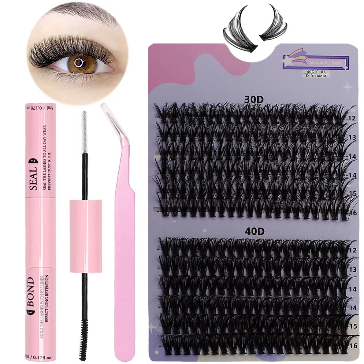 240pcs Eyelash Extension Kit w – Eyelash Extension Home Service recenzja i cena