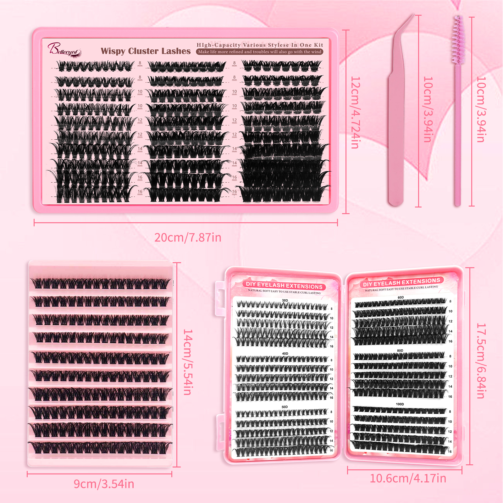 Individual Lash Clusters Kit,  – Eyelash Extension Home Service recenzja i cena