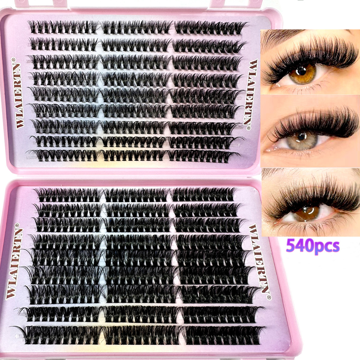 Faux Mink Eyelashes 540Cluster – Eyelash Extension Russian Volume recenzja i cena