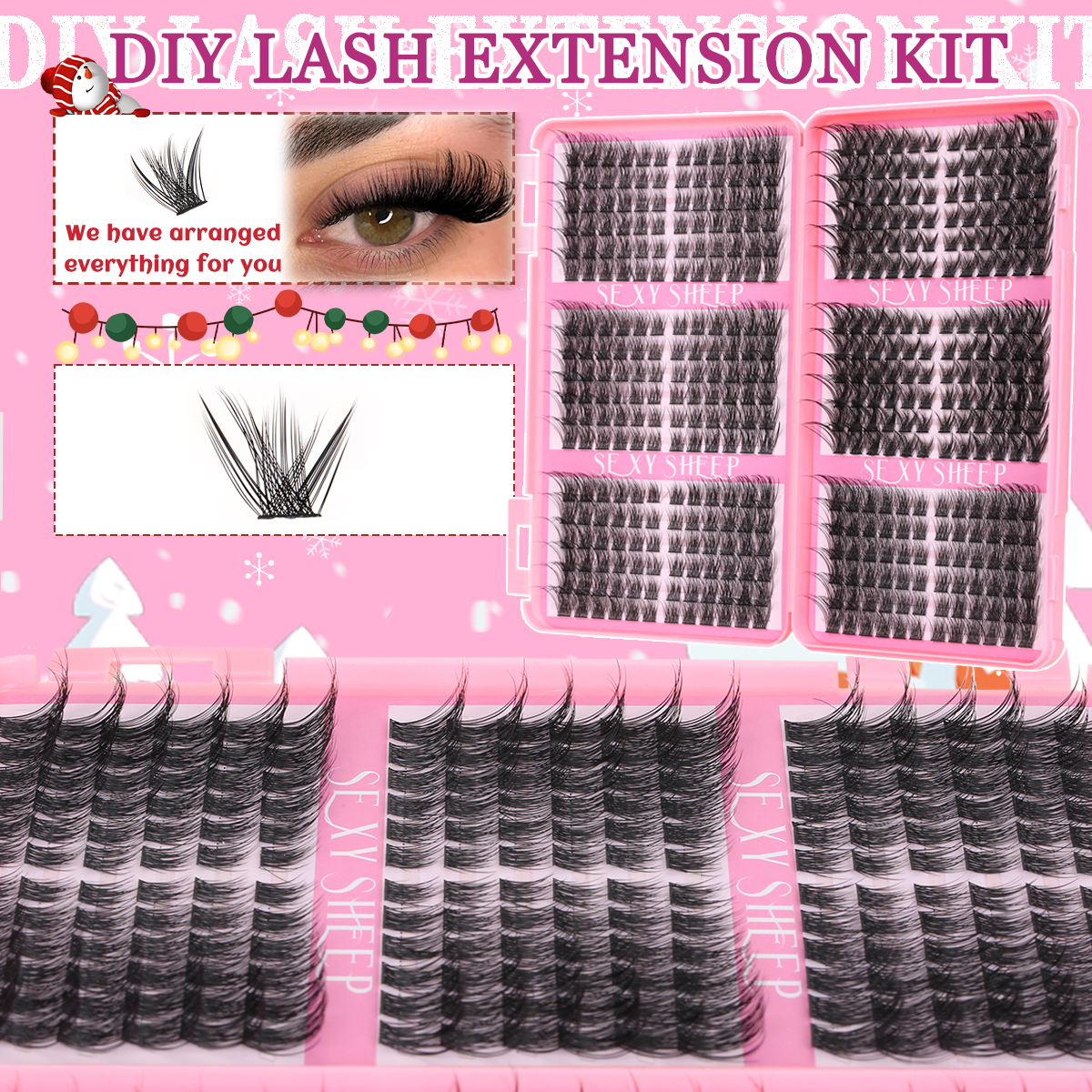 Eyelash Clusters Kit Cat Lashe – Eyelash Extension Home Service recenzja i cena