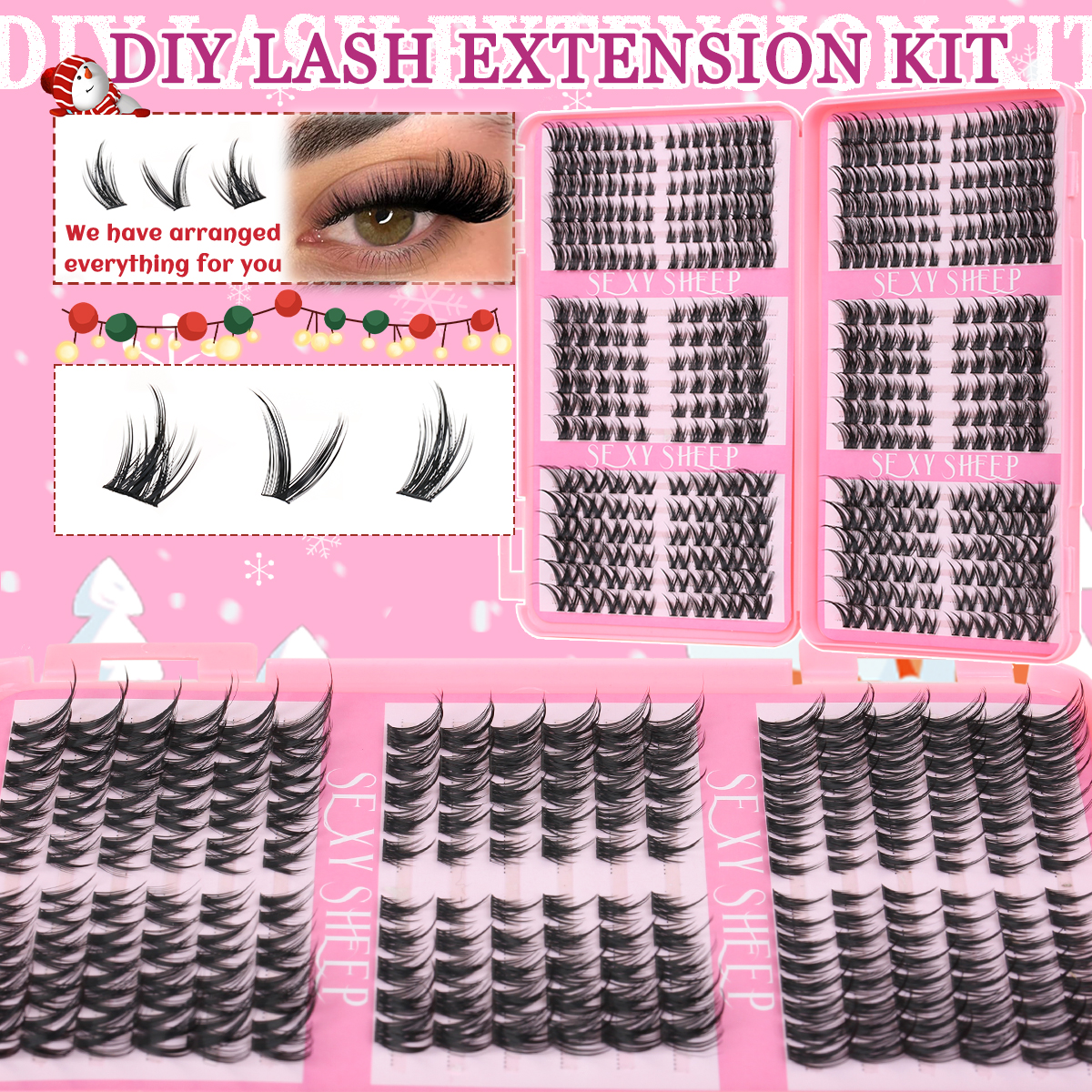 Eyelash Clusters Kit Cat Lashe – Eyelash Extension Home Service recenzja i cena