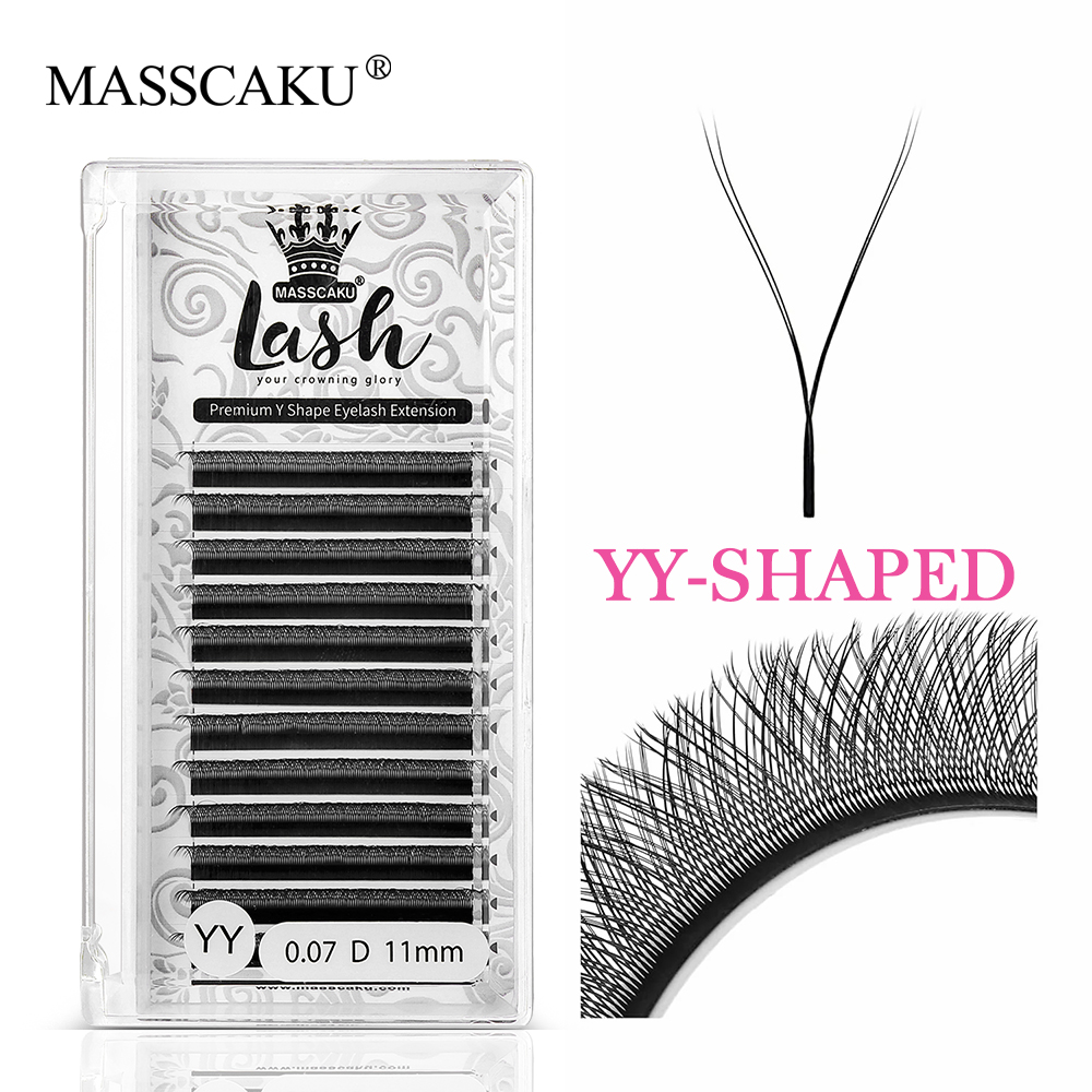 MASSCAKU Hot Selling Natural P – Eyelash Extension Russian Volume recenzja i cena