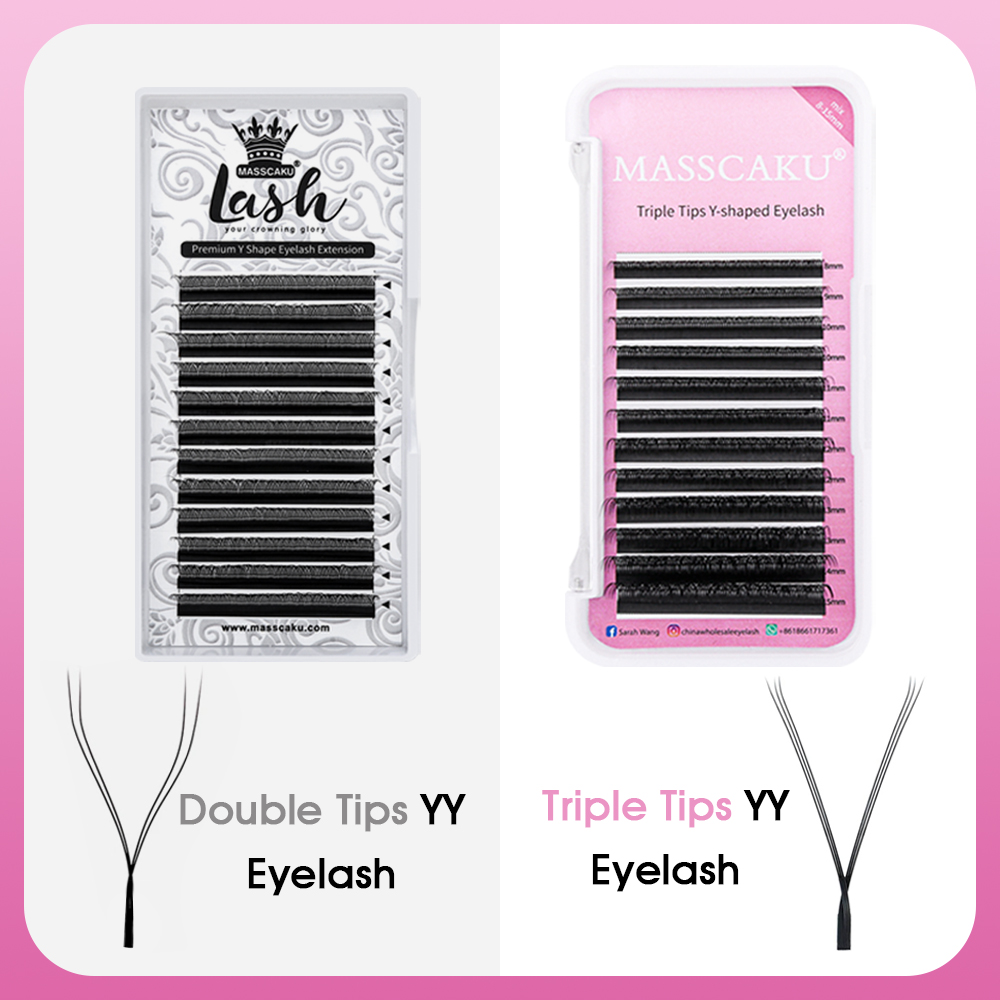MASSCAKU Hot Selling Natural P – Eyelash Extension Russian Volume recenzja i cena