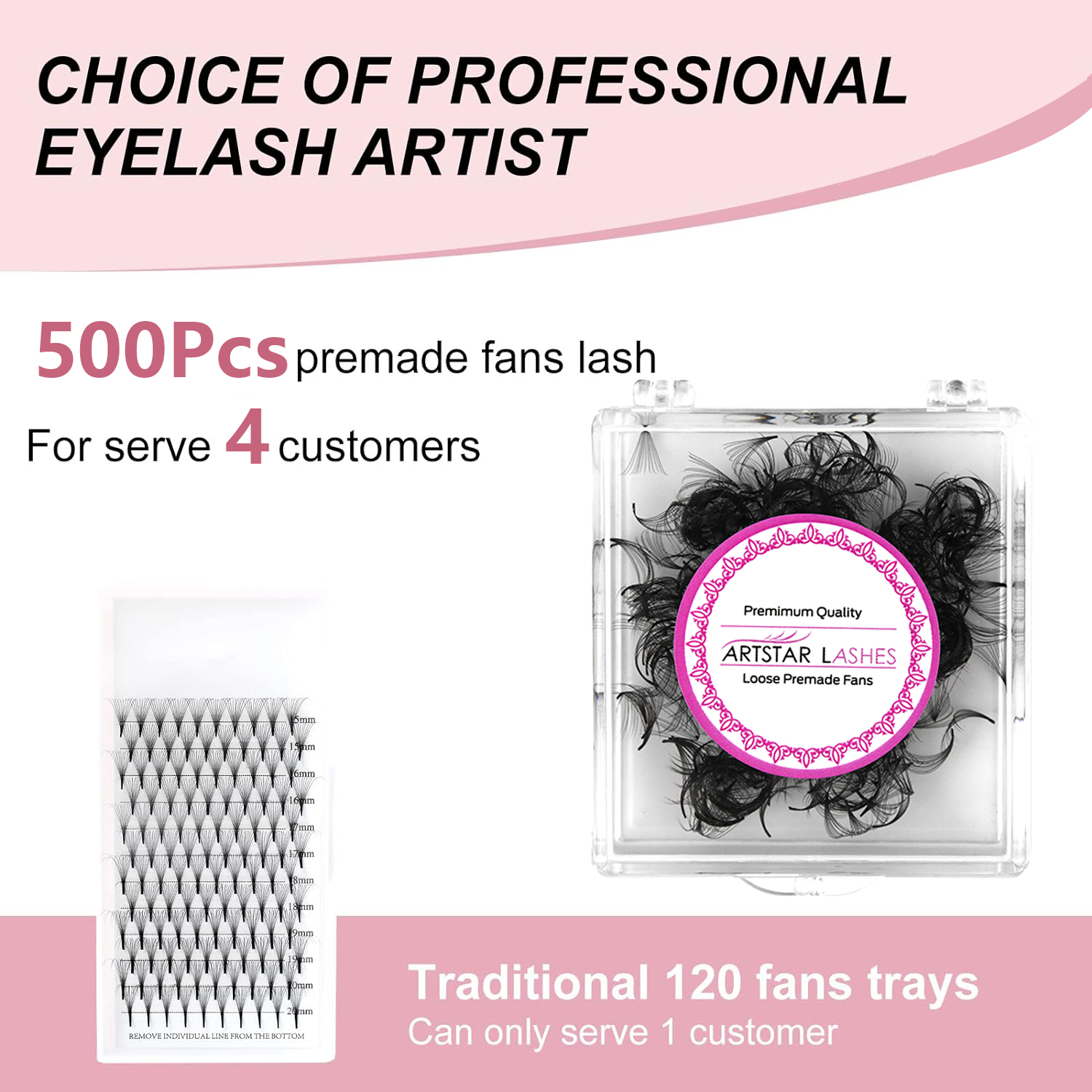 ARTSTAR 500 Fans Loose Fan Eye – Eyelash Extension For Asian Eyes recenzja i cena
