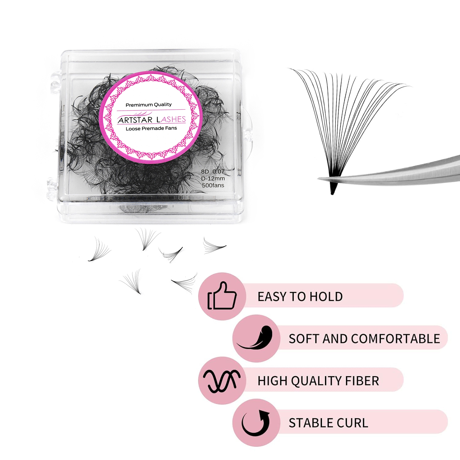 ARTSTAR 500 Fans Loose Fan Eye – Eyelash Extension For Asian Eyes recenzja i cena