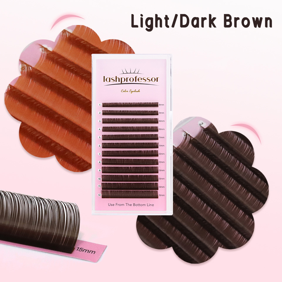 Dark Brown Eyelash Extension 0 – Eyelash Extension Russian Volume recenzja i cena