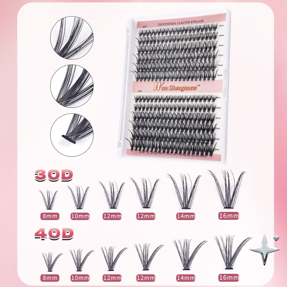 8-16mm Length False Eyelashes  – Eyelash Extension Look recenzja i cena