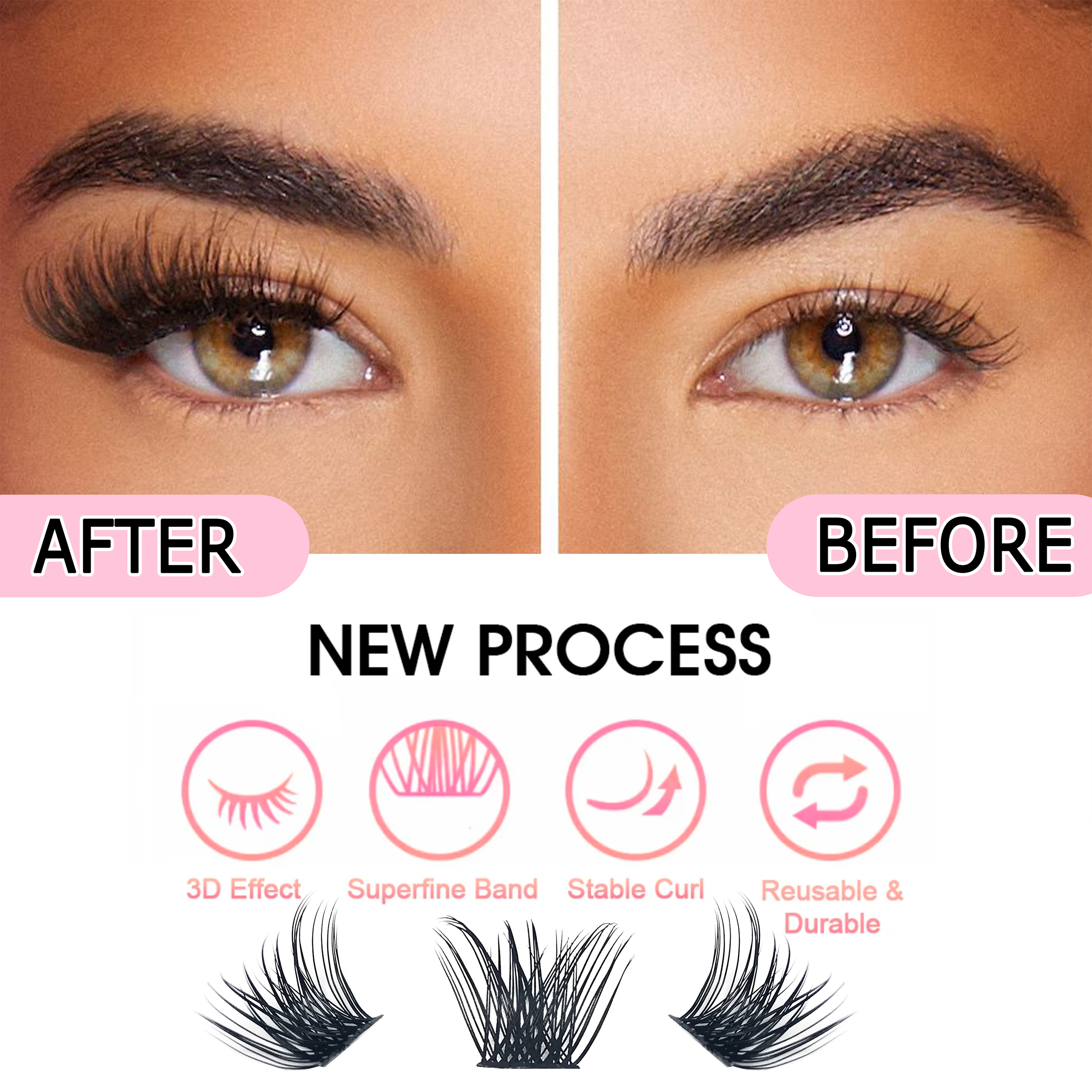 CoMango Loose Lash Clusters 14 – Eyelash Extension Home Service recenzja i cena