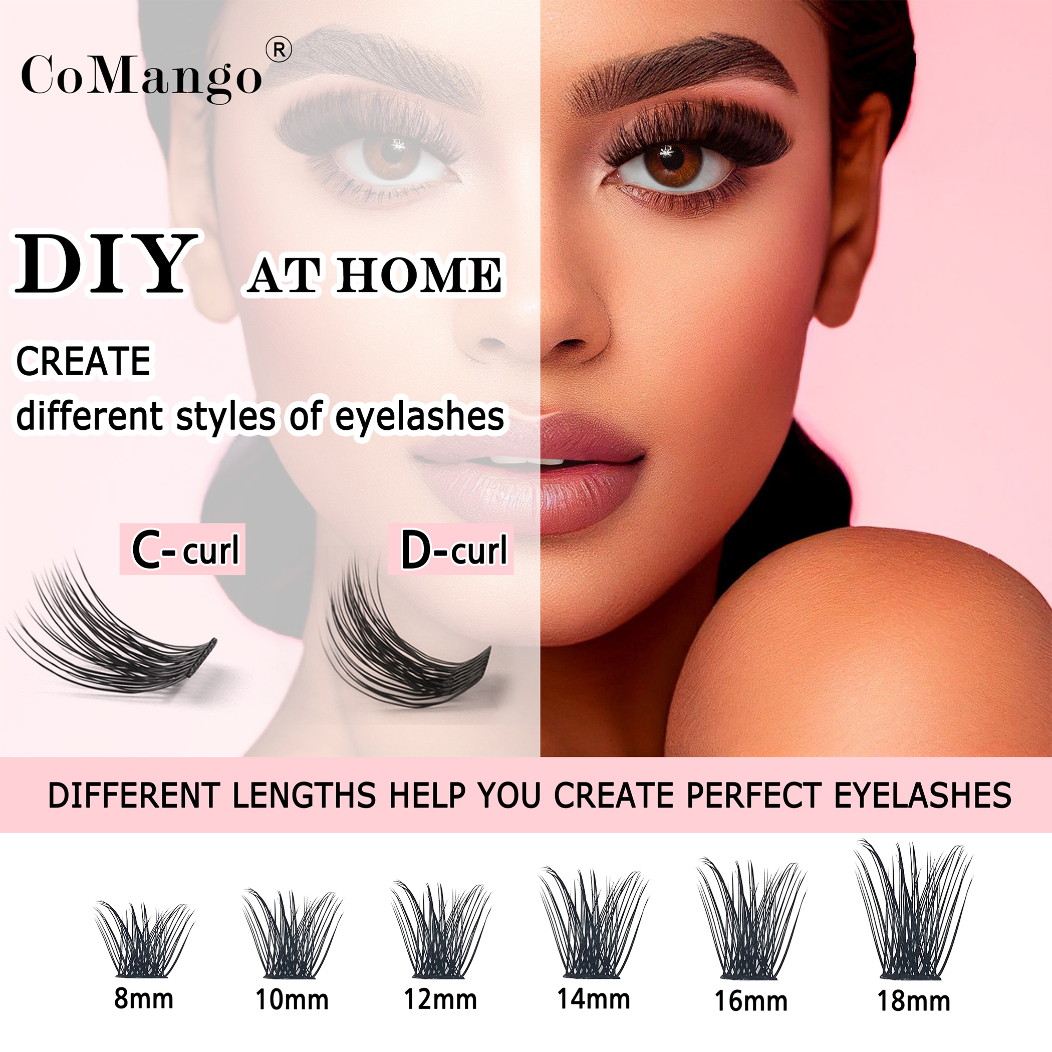 CoMango Loose Lash Clusters 14 – Eyelash Extension Home Service recenzja i cena