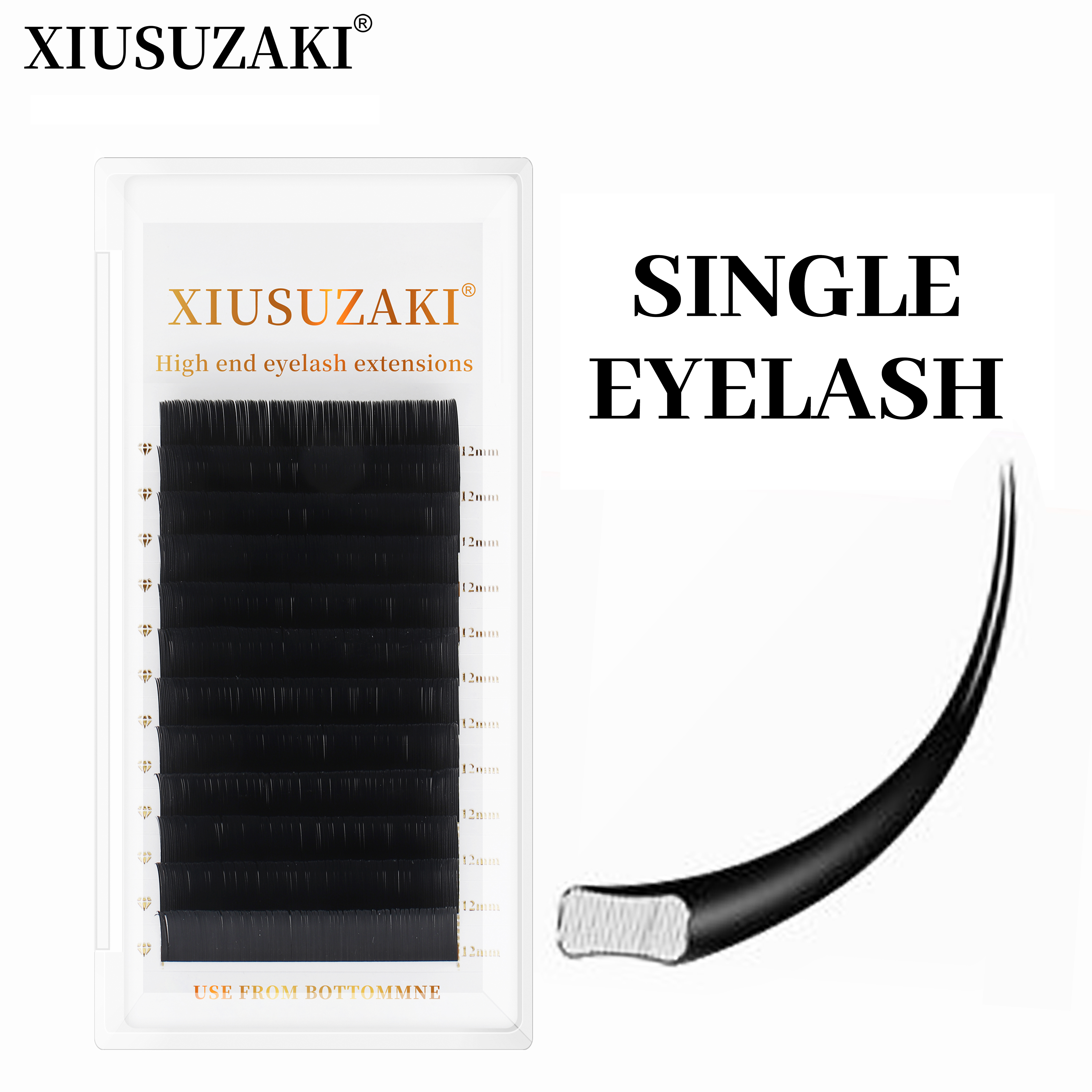 XIUSUZAKI Flat Ellipse Eyelash – Eyelash Extension For Asian Eyes recenzja i cena