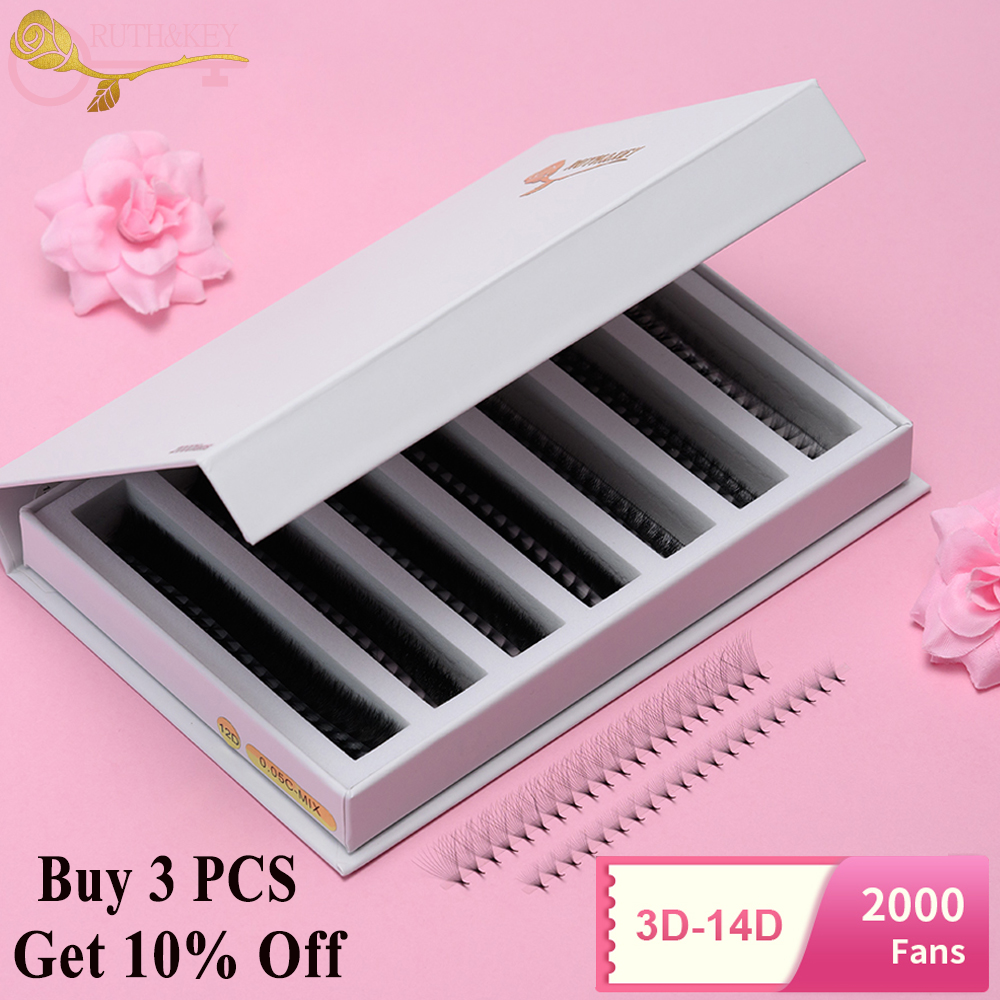 2000 Fans 0.05 0.07 Mix C D La – Eyelash Extension Russian Volume recenzja i cena