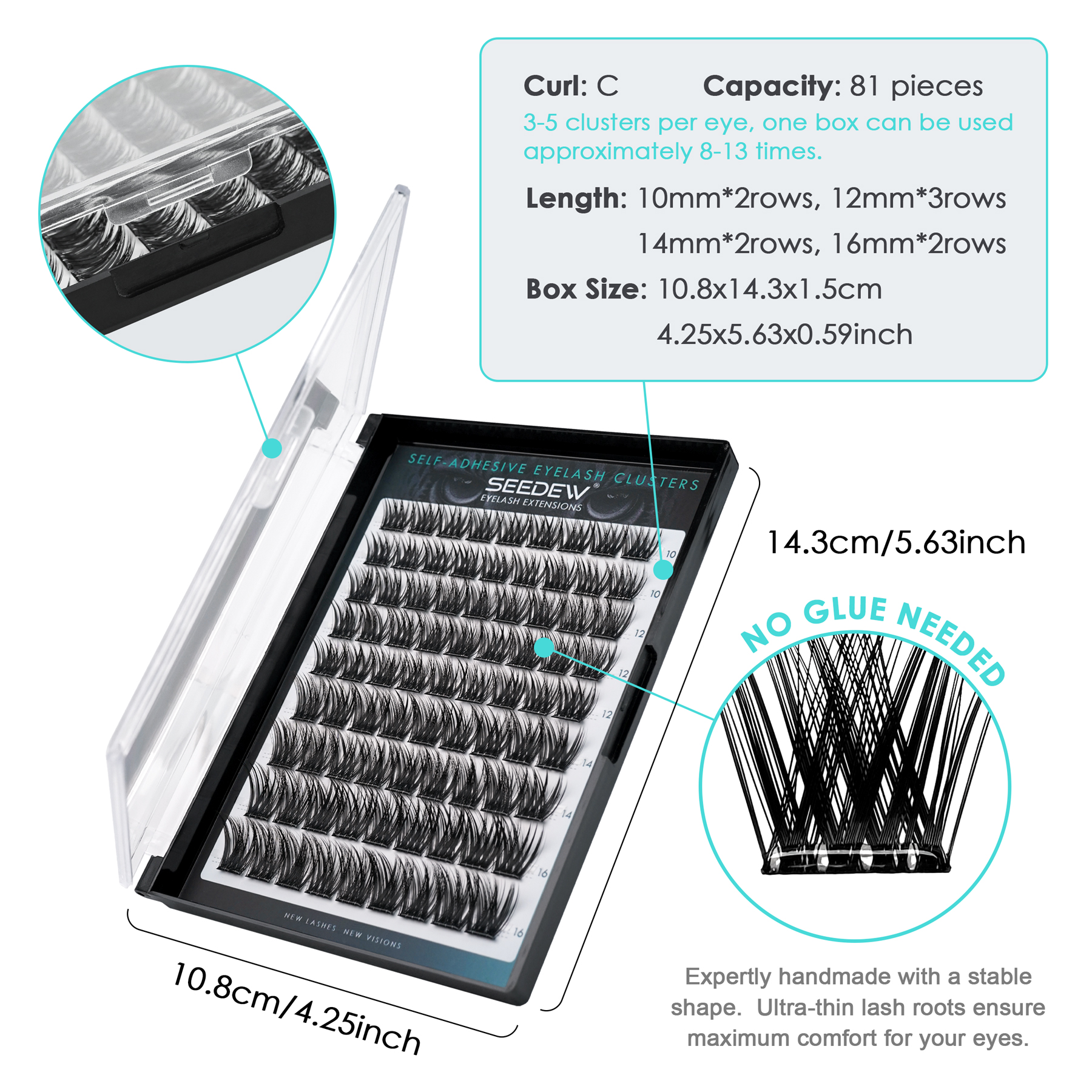 SEEDEW Self Adhesive Eyelashes – Eyelash Extension Home Service recenzja i cena